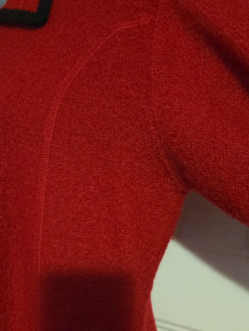 HERMAN GEIST Red Wool Zip-Front Jacket with Black Trim - Picture 2 of 10